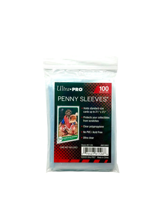 Ultra Pro Penny Sleeves 100 Stück – Kartenhüllen für Trading Cards, Sammelkarten & Sportkarten – Klare Schutzhüllen 66x91mm, Ultra Clear, PVC-frei