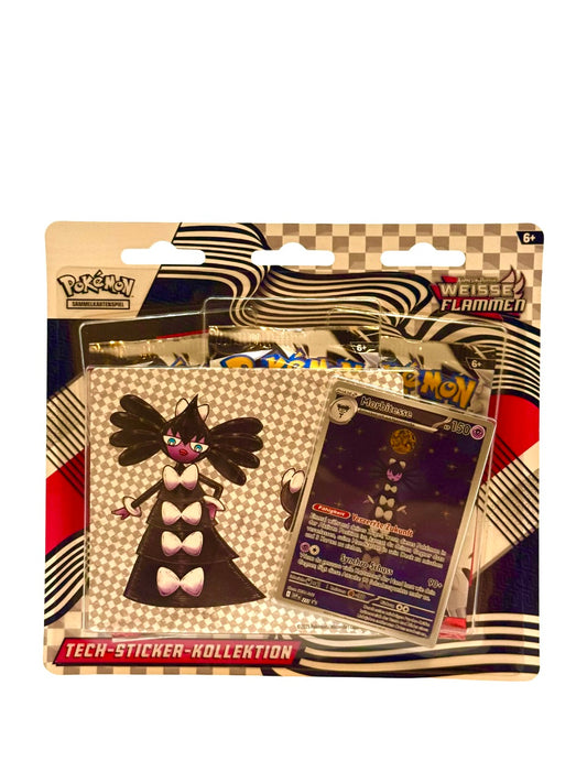 Pokémon Karmesin & Purpur – Weiße Flammen Tech-Sticker-Kollektion mit Morbitesse 🎴✨