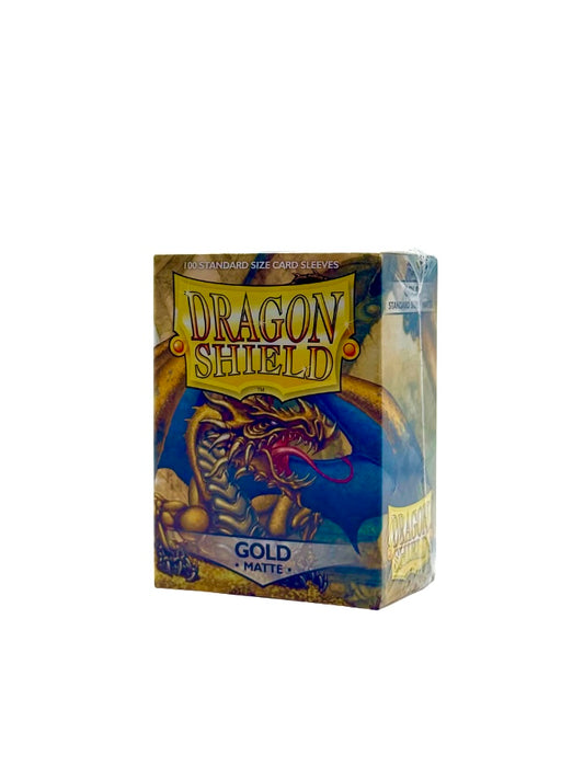 Dragon Shield Kartenhüllen – Gold Matte | 100 Sleeves Standard Size