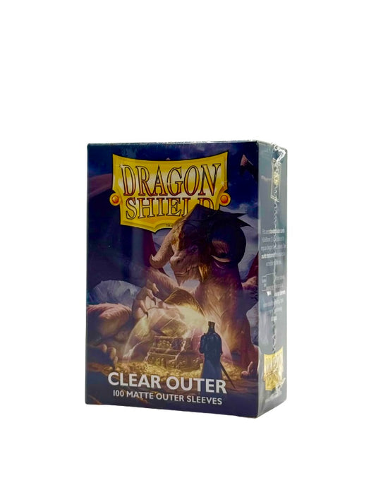 Dragon Shield Kartenhüllen – Clear Outer Matte | 100 Outer Sleeves Standard Size
