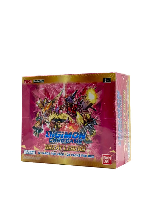 Digimon Card Game – Great Legend Booster Display BT04 (Englisch, 24 Packs)