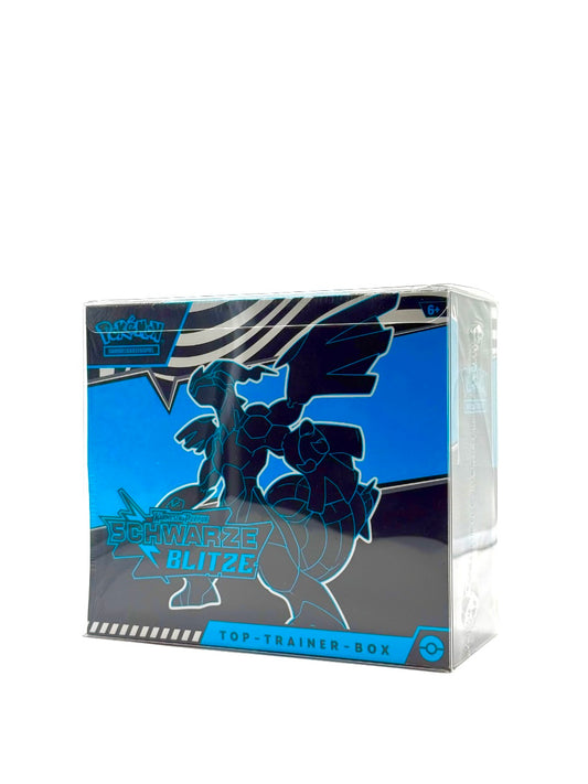 Pokémon Karmesin & Purpur – Schwarze Blitze Top-Trainer-Box (Deutsch, Zekrom Design)