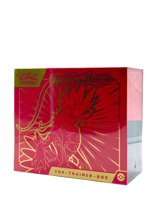 Pokémon Karmesin & Purpur – Koraidon Top-Trainer-Box (Deutsch, Rot/Gold Design)