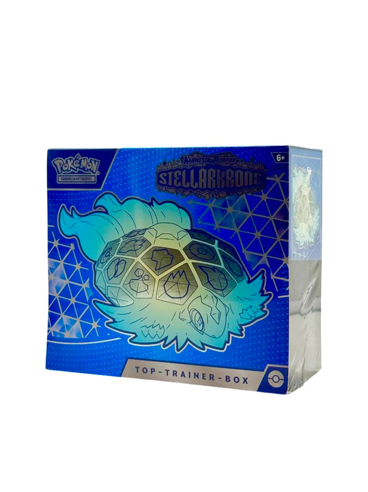 Pokémon Karmesin & Purpur – StellarKrone Top-Trainer-Box (Deutsch, Blau-Design)